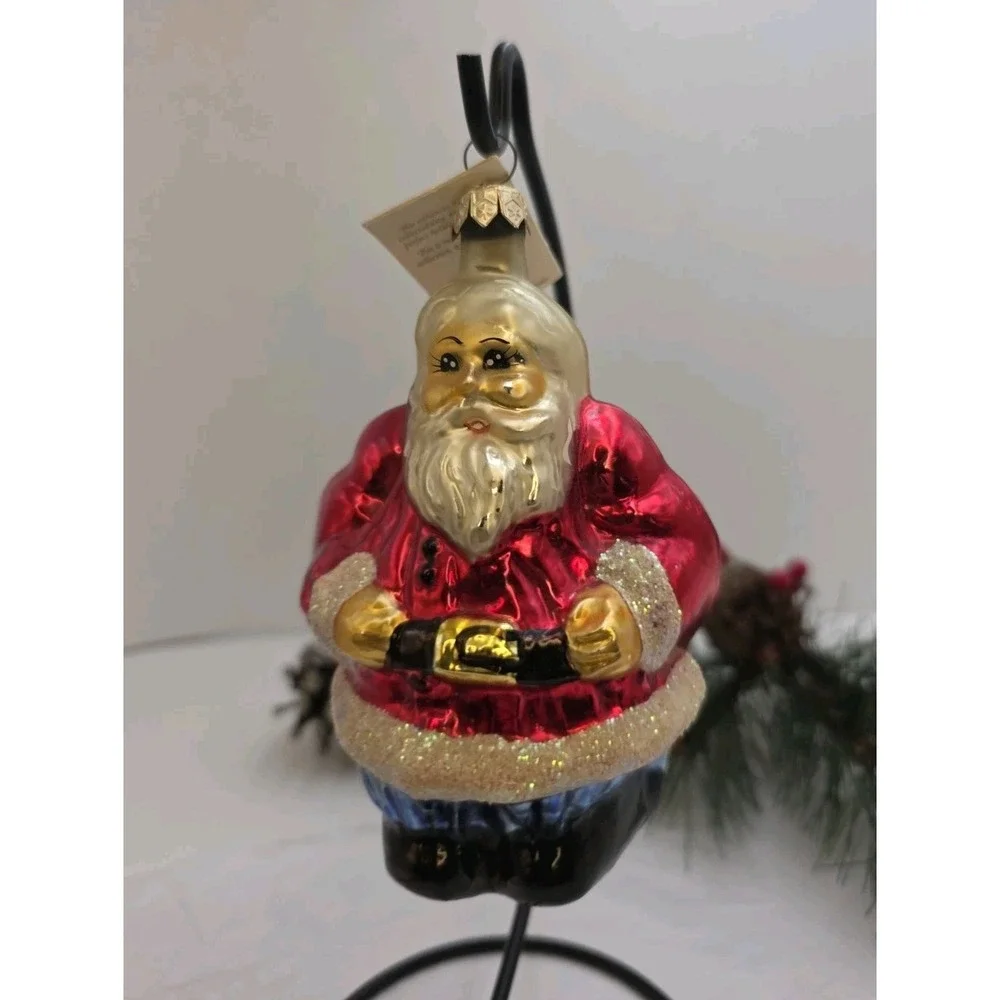 Christopher Radko Forever Together 1996 Santa Mrs Claus Ornament Poland 5